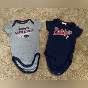 New England Patriots Baby Onesies Set